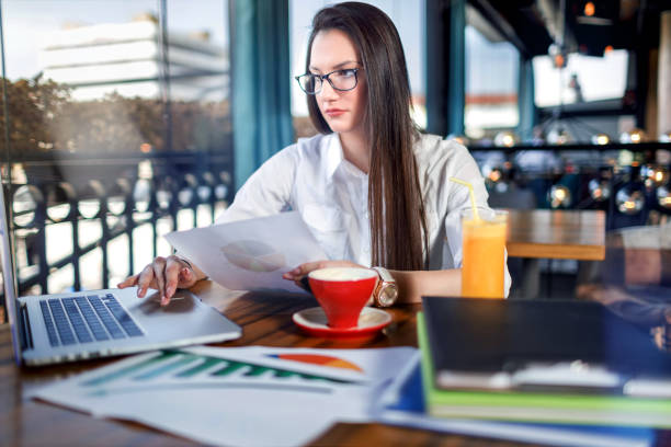 istock Modern business woman working 937103676