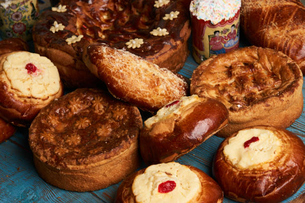 istock Homemade Russian Easter baked goods 937103768