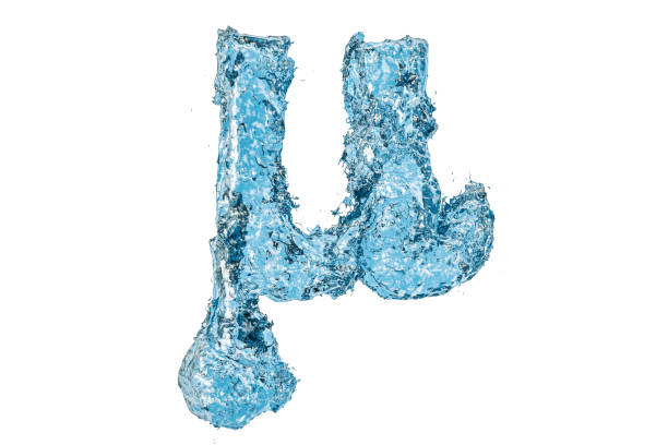 istock Water Greek letter mu, 3D rendering isolated on white background 937103822