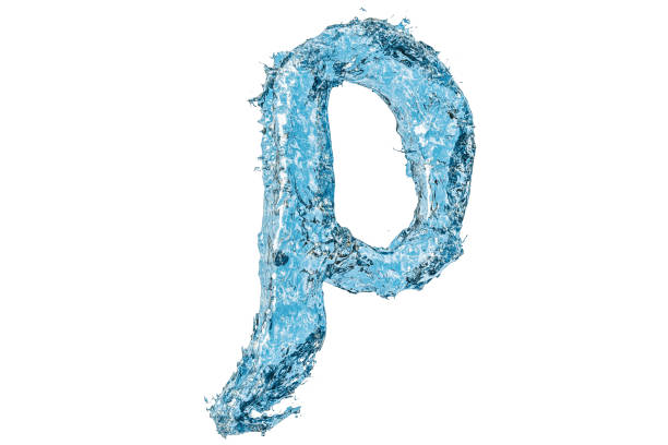 istock Water Greek letter rho, 3D rendering isolated on white background 937103908