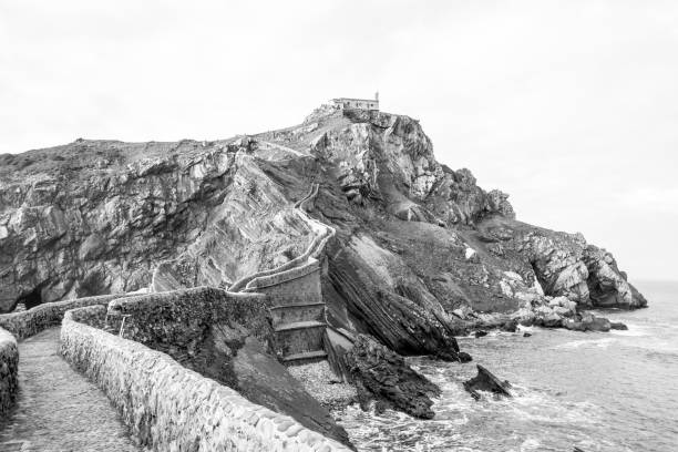 istock Climbing to San Juan de Gaztelugatxe 937104140
