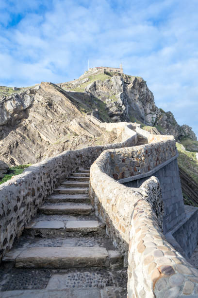 istock Climbing to San Juan de Gaztelugatxe 937104294