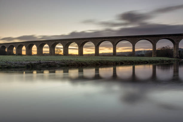 istock Arthington railway viaduct over the River Wharfe, North Yorkshire 937106604
