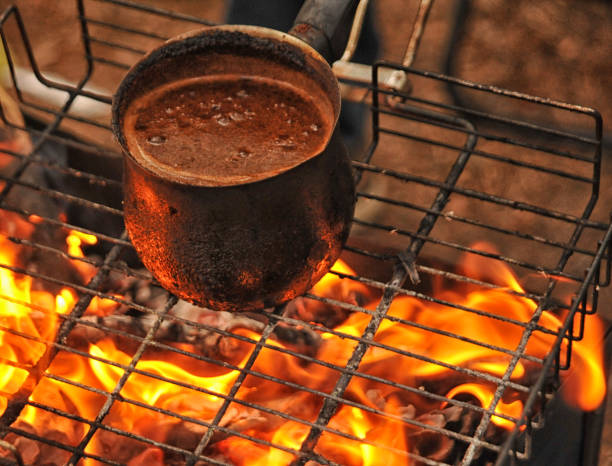istock black turkish coffee cooking on the fire 937107800
