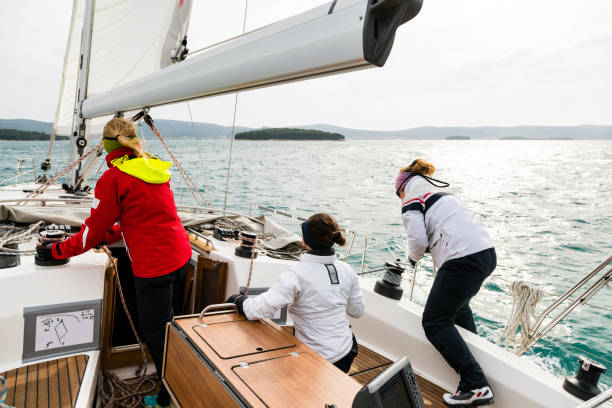istock Three Women on Sailing Boat 937111782