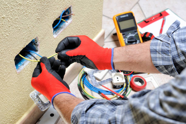 istock Electrician technician at work with safety equipment on a residential electrical system 937114378