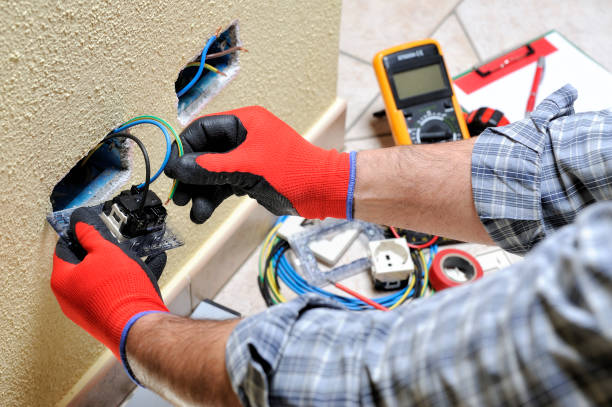 istock Electrician technician at work with safety equipment on a residential electrical system 937114384