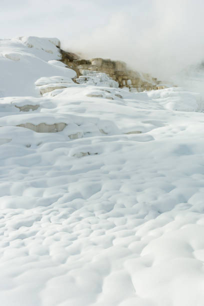 istock Winter scene of Mammoth Hot Springs 937114720
