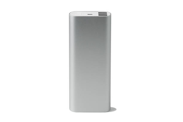 Portable power bank isolated in white background