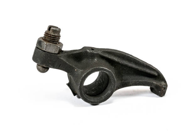 istock Antique vintage automotive adjustable valve train tappet rocker side view 937134078