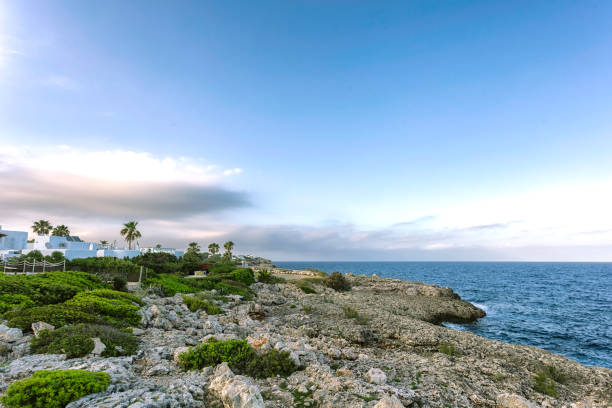 istock Coastline with beautiful white villas 937134798