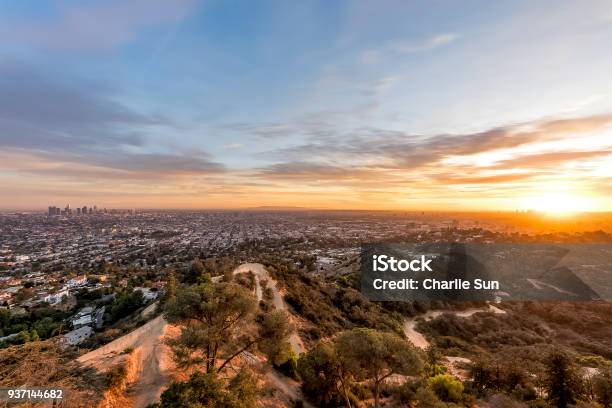 Sunset La Stock Photo - Download Image Now - California, City, City Life