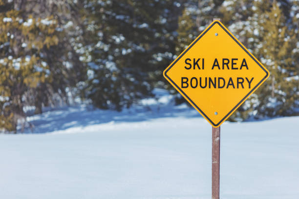 istock Colorado West Late Winter Ski Area Boundary Snow Meadow 937144766