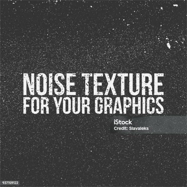 Lärmtextur Für Ihre Grafiken Stock Vektor Art und mehr Bilder von Texturiert - Texturiert, Schmutzig, Lärm