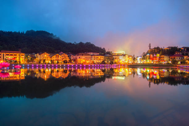 istock building along lake in sapa city 937161664