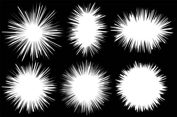Cartoon effect line white flash This is a vector illustration. camera flash illustrations stock illustrations