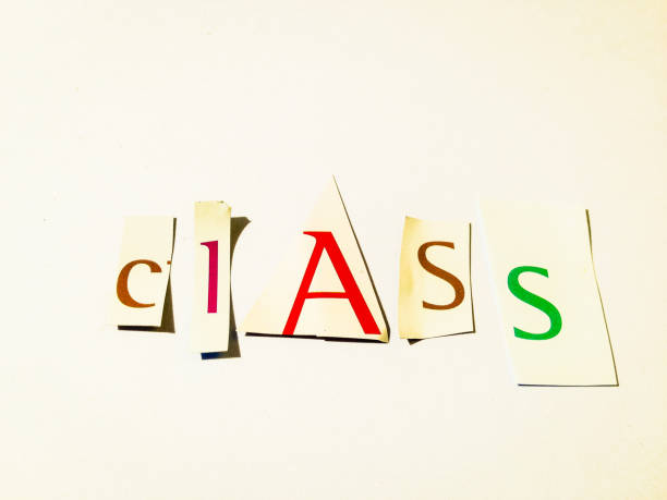 istock Class - Cutout Words Collage Of Mixed Magazine Letters with White Background 937183772