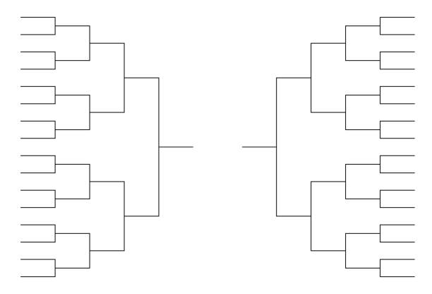 토너먼트 브래킷 템플릿 - playoffs stock illustrations