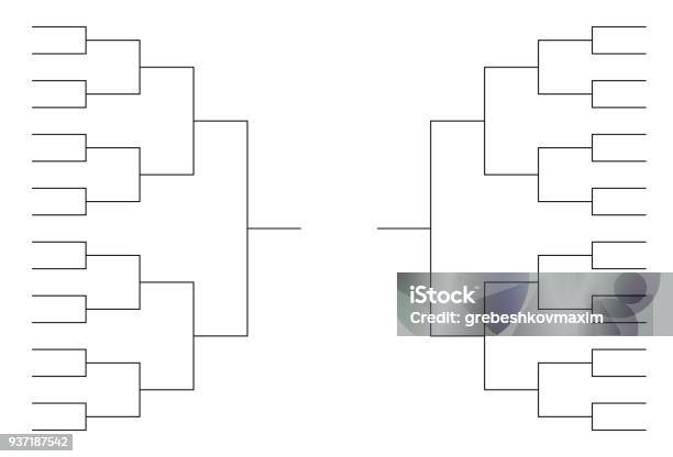 Tournament Bracket Templates Stock Illustration - Download Image Now - Bracket - Household Fixture, Competition, Playoffs