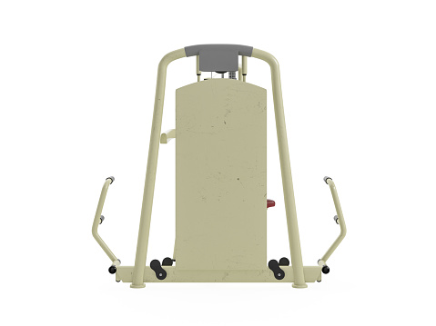 Yoko Machine Back View Multifunctional Gym Machine Back View Isolated On White Background 3d ...