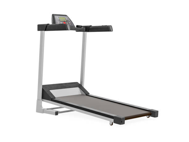 istock Multifunctional gym machine, angle view isolated on white background. 3D Rendering, Illustration. 937210346