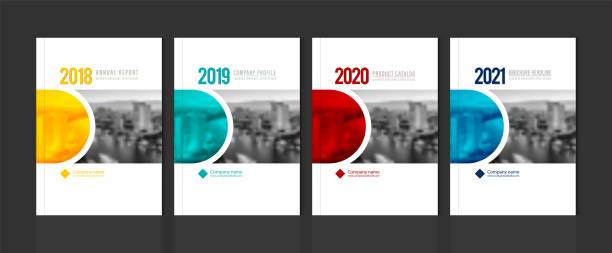 Cover design for annual report business catalog company profile brochure magazine flyer booklet poster banner. A4 template element cover vector EPS-10 sample image with Gradient Mesh. Cover design for annual report business catalog company profile brochure magazine flyer booklet poster banner. A4 template element cover vector EPS-10 sample image with Gradient Mesh. progress report stock illustrations