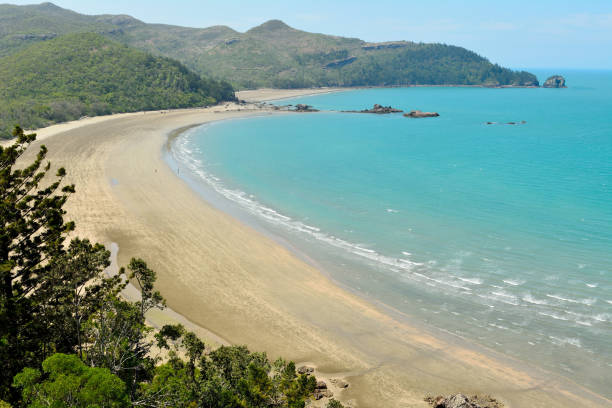 Esplanade beach of Cape Hillsborough National Park in Queensland, Australia. Esplanade beach of Cape Hillsborough National Park in Queensland, Australia. mackay stock pictures, royalty-free photos & images