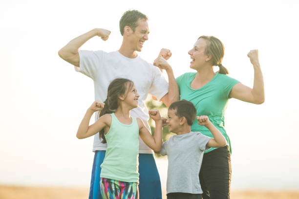 istock Family Working Out Together 937222006