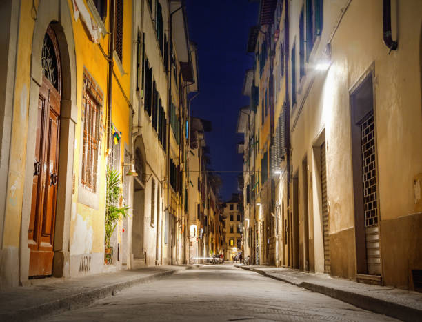 istock Street of Florence at night 937238668