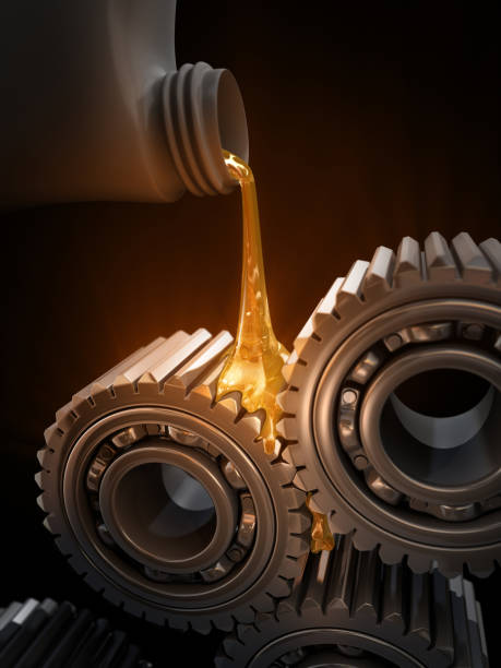 Lubricant and Gears stock photo