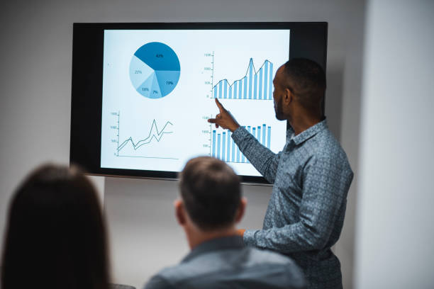 istock Businessman presenting his new business strategy 937245260