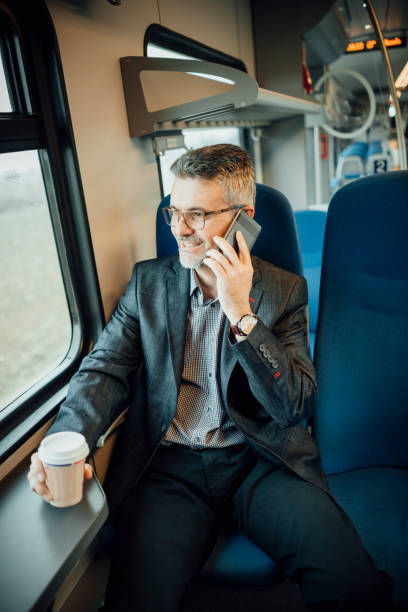 istock Businessman in the train 937262658