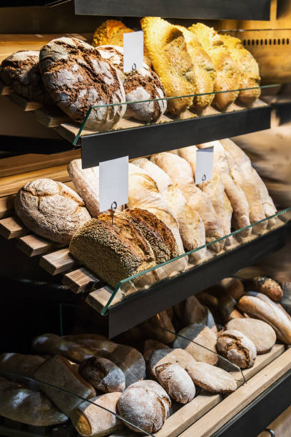 istock freshly baked bread and bakery products on the counter 937270284