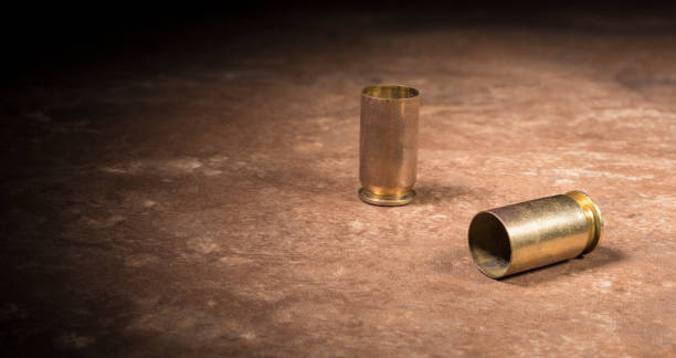 istock Handgun brass on the floor 937271554