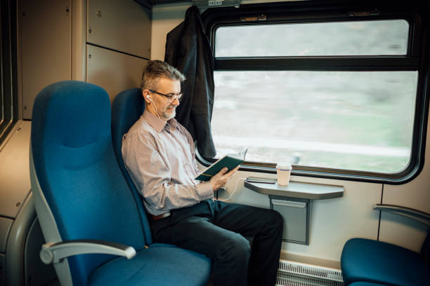 istock Businessman in the train 937275480