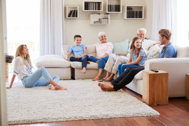 istock Multi Generation Family Relaxing On Sofa At Home Together 937278670