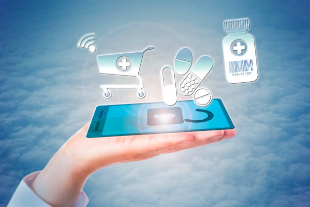 istock Hand Shopping Medicine Via Mobile Phone Online 937282254