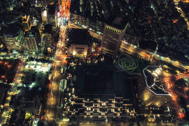 istock Taipei Cityscape From Above at night 937289980