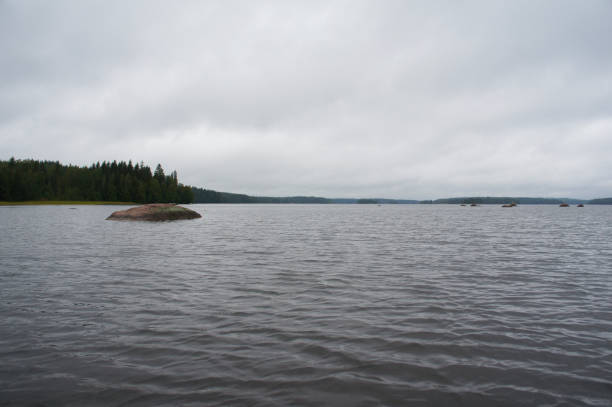 istock Landscape lake at cloudy day 937290052