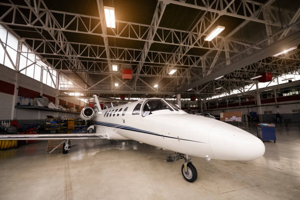 istock Aircraft in the hangar 937295620