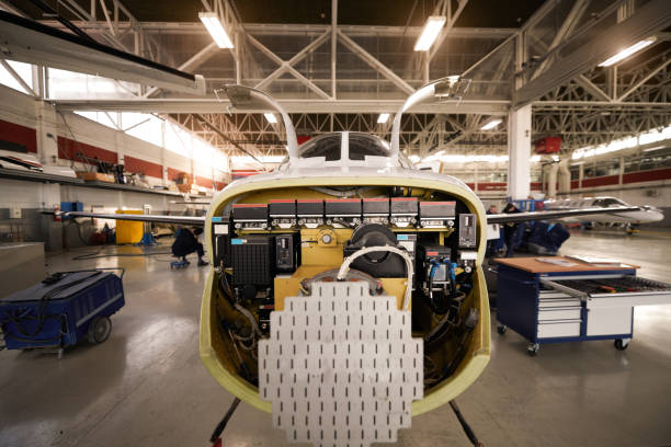 Aircraft in the hangar