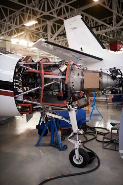 istock Aircraft in the hangar 937296072