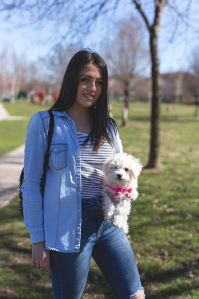 istock She speaks quietly and takes dog with her 937298278