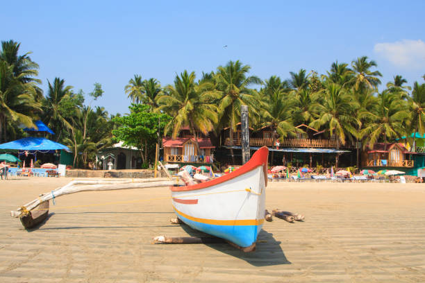 istock Fishing boat on the tropical beach 937301670