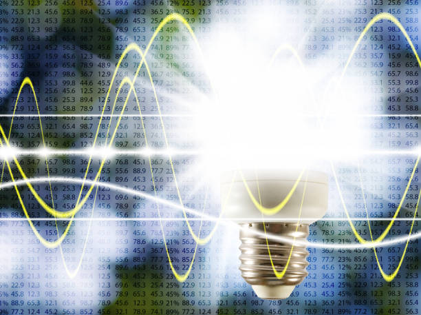 istock Image of included lamp on technological background 937305852
