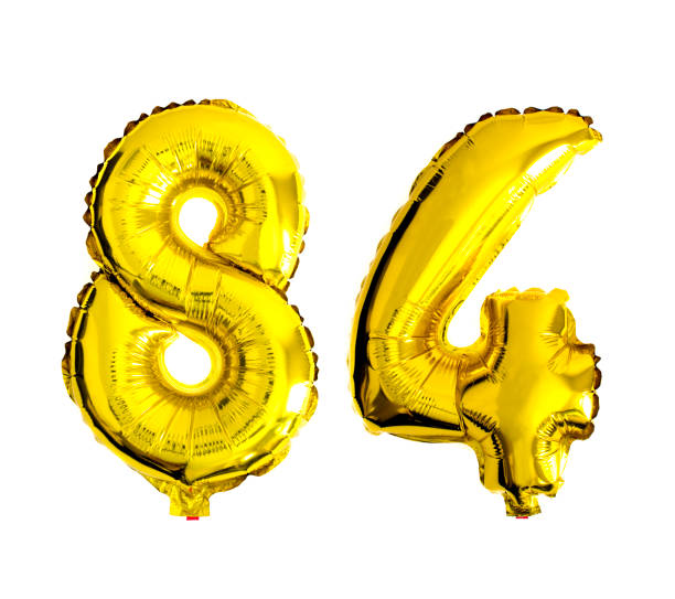 istock Balloon numbers isolated on white background with copy space 937306758
