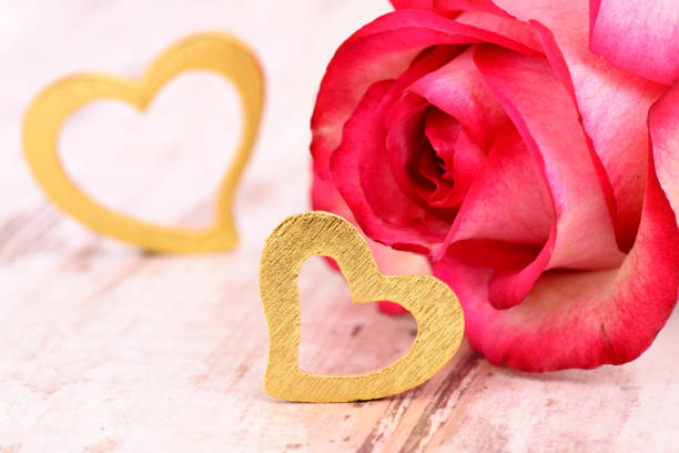 Postcard with heart for Valentine's Day