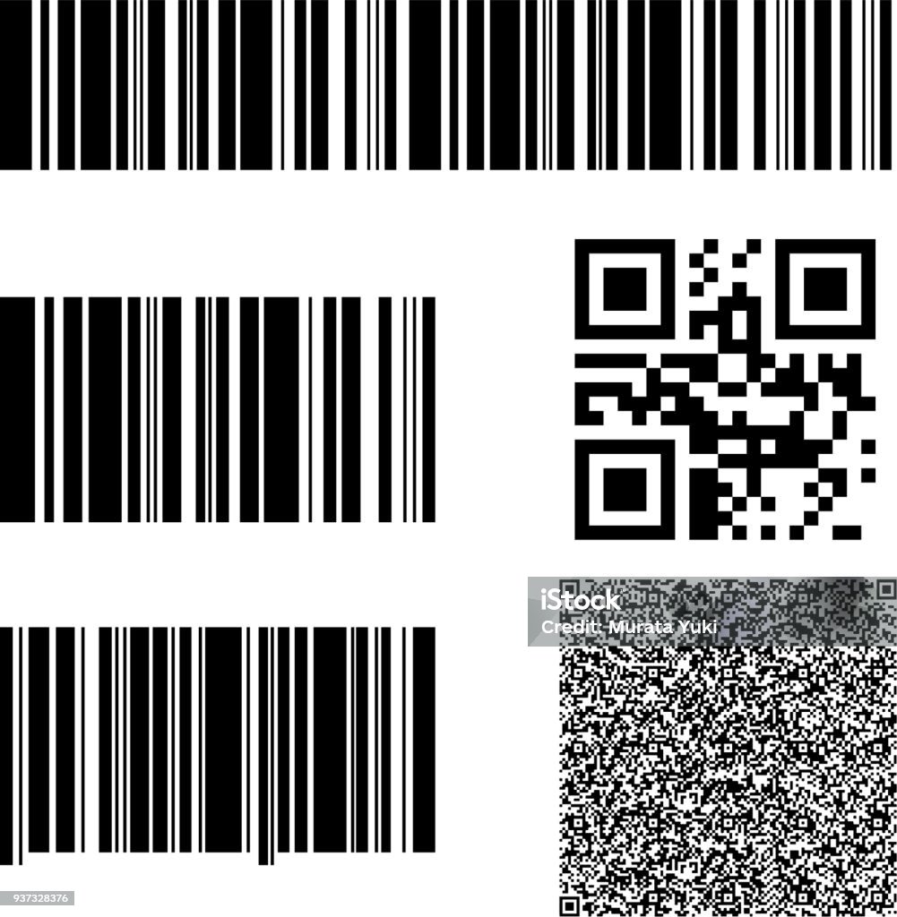 Bar Code And Qr Code Set Stock Illustration - Download Image Now ...