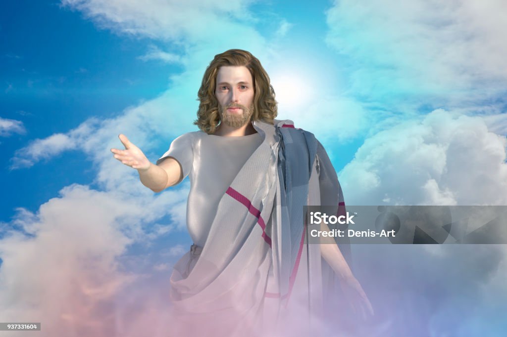 Minh họa 3 chiều chân dung Chúa Giê Su Ky Tô - Trả phí Bản quyền Một phiên Chúa Giêsu Kitô Bức hình ảnh sẵn có