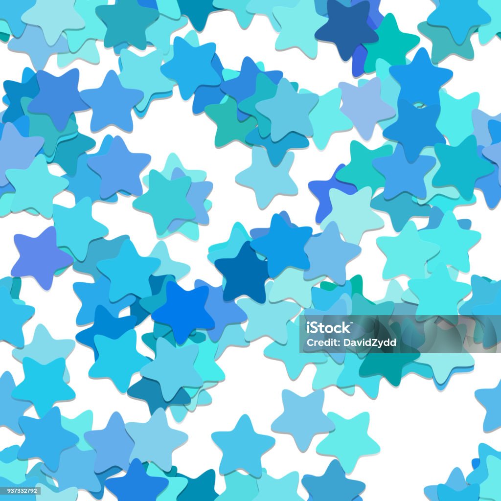 Stars Rounded Pattern Repeating Star Pattern Background Vector Design From Rounded Pentagram ...